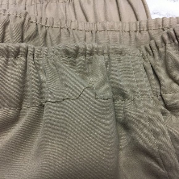 Rebecca Malone Elastic Pull On Pants - Size: Petite Medium Tan - Picture 5 of 5